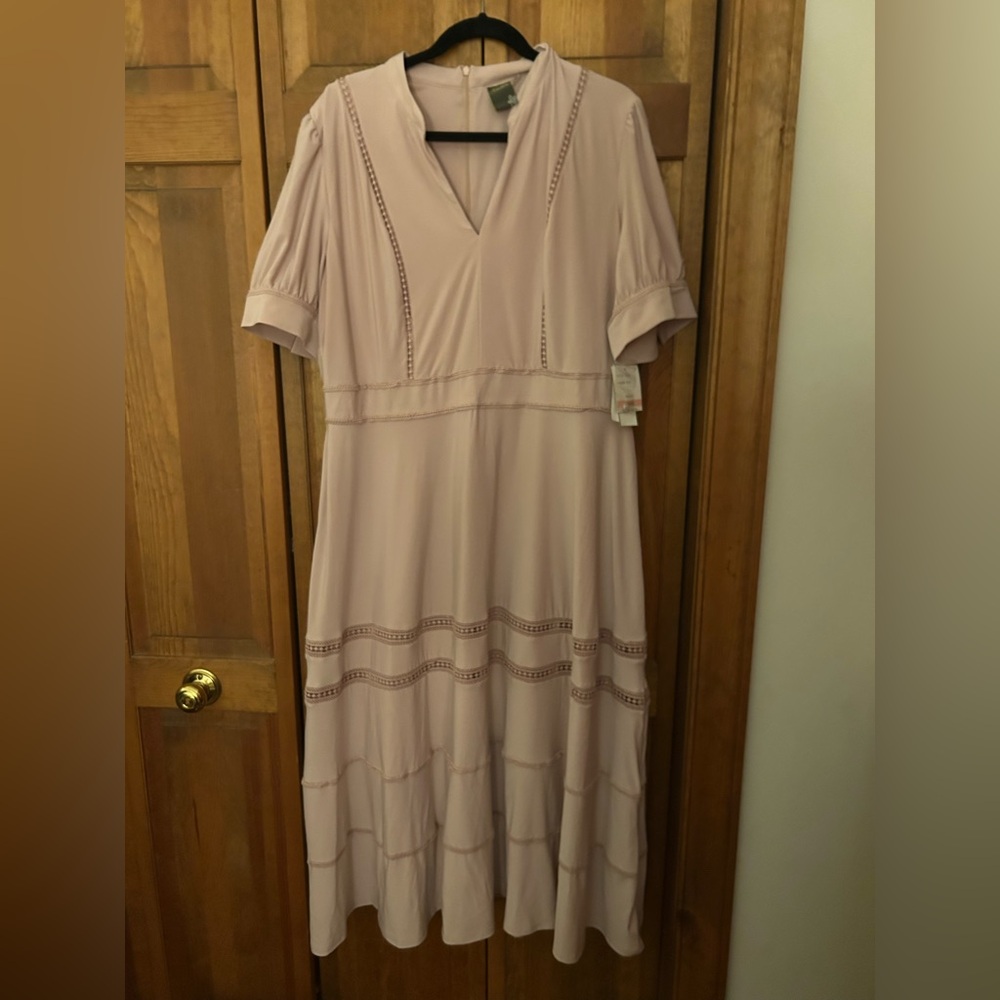 Taylor Women's Sz 14W Blush Pink Dress - NWT